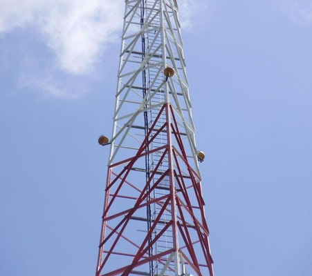 5G通信用溶融亜鉛メッキ三角アングル鋼通信タワー、モバイルネットワークおよび放送送信に最適